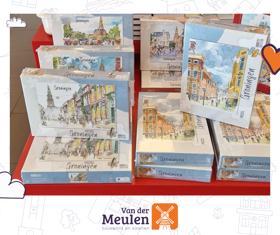 Groningen-puzzel: prachtig getekend door onze tekenaar – ook iets voor jouw winkel?